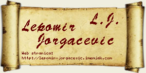Lepomir Jorgačević vizit kartica